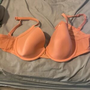 Cacique peach Nylon T-shirt Underwire Bra
